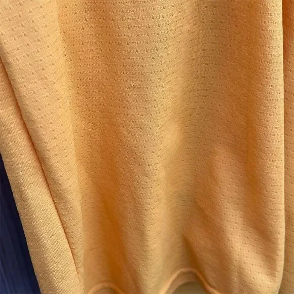 Vintage Nike Men's Long Sleeve Yellow T-Shirt Size L Sports Activewear